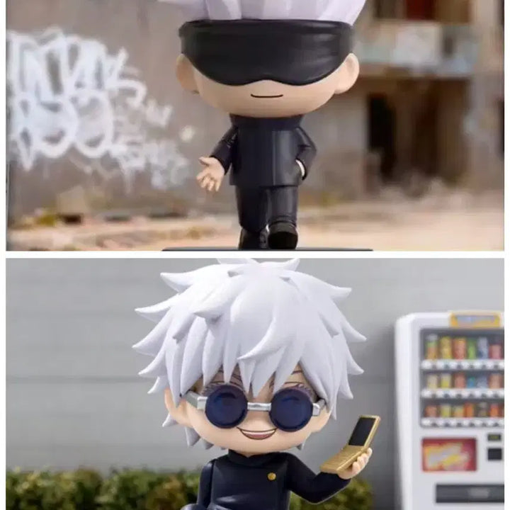[BUNJANG] Eaki Jujutsu Kaisen Satoru Gojo Sitting &amp; Walking Figure Set / Eaki 주술회전 고죠 사토루 시팅 워킹 피규어 2종 세트