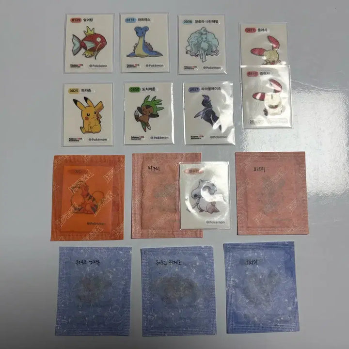 [BUNJANG] Pokemon Artic &amp; Season 5 Sticker Set / 포켓몬 띠부씰 개당 1000~2000
