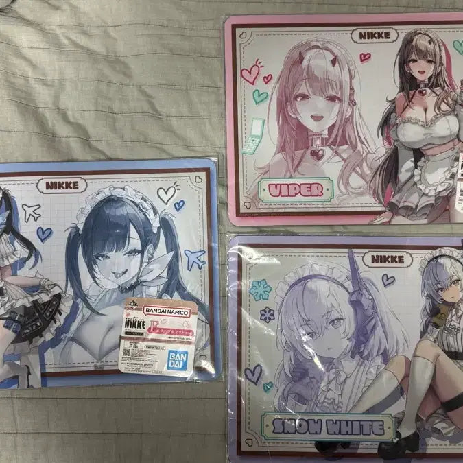 [BUNJANG] Goddess of Victory: NIKKE Chapter 7 Ichiban Kuji Prize F 3 Types Bundle Set (Sealed) / 미개봉) 승리의 여신 니케 챕터7 이치방쿠지 f상 3종 일괄
