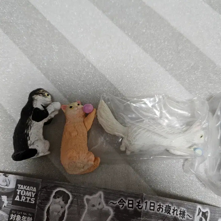 [BUNJANG] Elegant Cafe Cat Animal Figurines Set / 우아한 카페 고양이 동물 피규어
