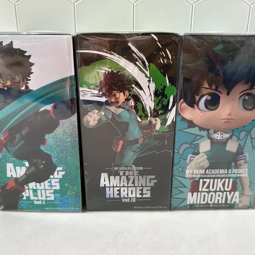 [BUNJANG] Izuku Midoriya 3-Piece Figure Set / 나의히어로아카데미아 미도리아 피규어3종