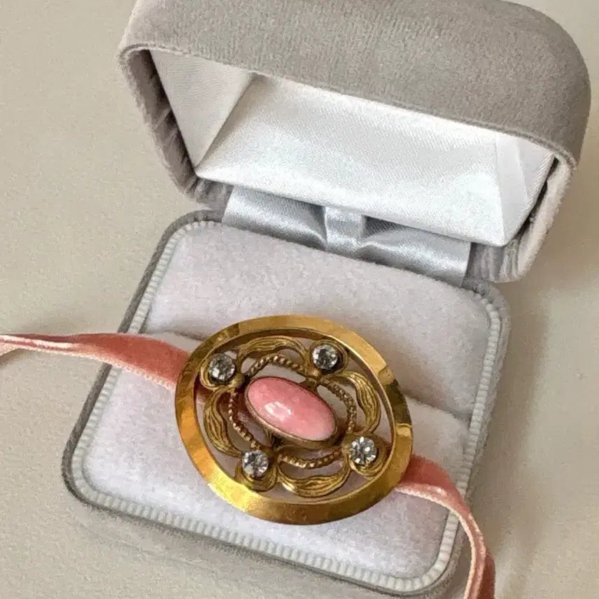 [BUNJANG] 1950s Pink Gold European Vintage Pendant / 1950년대 보물같은 핑크 골드 유럽 빈티지 펜던트