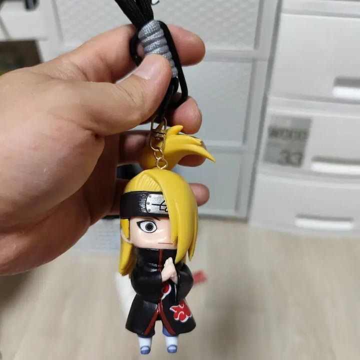 [BUNJANG] Deidara Akatsuki Figure Keychain / 디다라 아카츠키 피규어 키링