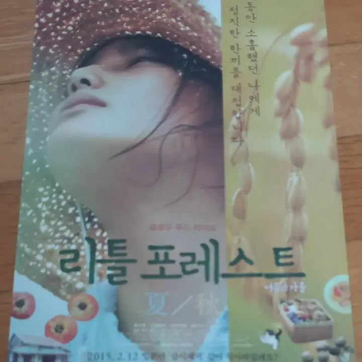 [BUNJANG] Little Forest (Japan) Summer/Autumn Movie Flyer / 영화전단지 리틀 포레스트(일본) 여름과 가을
