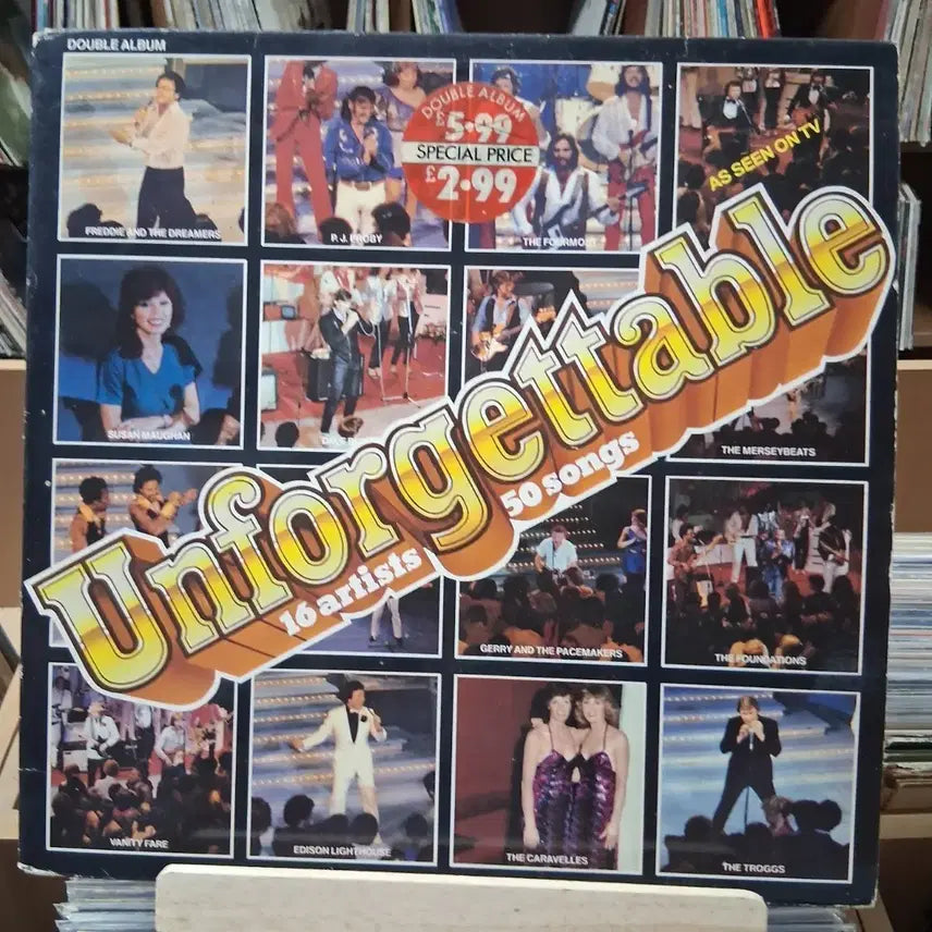 [BUNJANG] Unforgettable Double Album LP / 할인 Unforgettable 더블 LP 50곡 16 아티스트