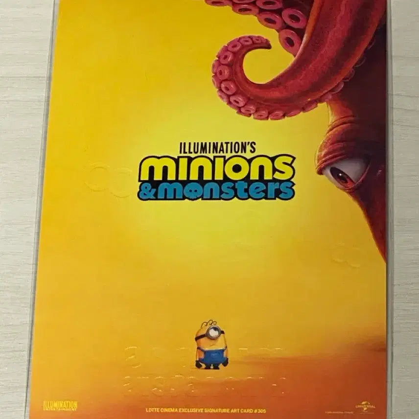 [BUNJANG] Minions &amp; Monsters Signature Art Card / 미니언즈 &amp; 몬스터즈 시그니처 아트카드 롯데시네마 특전