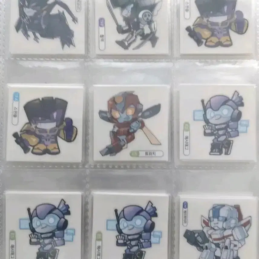 [BUNJANG] Transformers Unofficial Stickers Bundle Set (9 pcs) / (일괄/합배송가능)트랜스포머 비공굿 띠부씰 9장