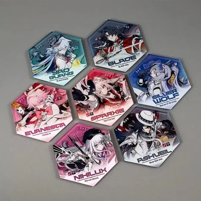[BUNJANG] Honkai: Star Rail Exhibition Set of 9 Magnets / 붕괴 스타레일 전시회 마그넷 9종 세트 은랑스파키에바네시아효광블레이드애쉬베일나힐럭스
