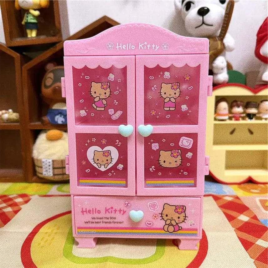 [BUNJANG] Sanrio Hello Kitty Tanning Kitty 2-Tier Drawer Storage Cabinet / [덤맛집] 산리오 헬로키티 옷장 서랍 수납함 태닝 키티