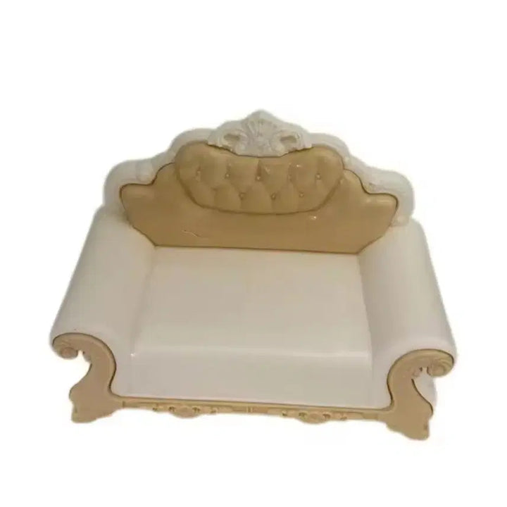 [BUNJANG] 1/12 Scale Miniature Furniture Set (Antique Sofa + Modern TV &amp; Cabinet) - New Condition / [미개봉/새상품] 1/12 미니어처 가구 세트 (엔틱 쇼파 + 모던 TV &amp; 수납장)