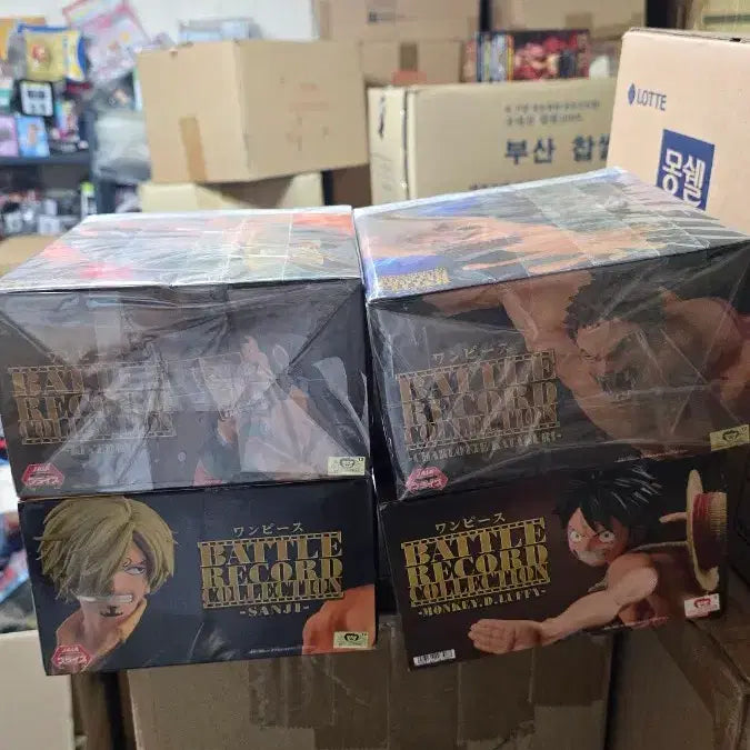 [BUNJANG] One Piece Battle Record Collection Figure 4종 Set (Sealed) / (번장최저가)원피스 배틀 레코드 컬렉션 피규어 4종 세트 미개봉새제품