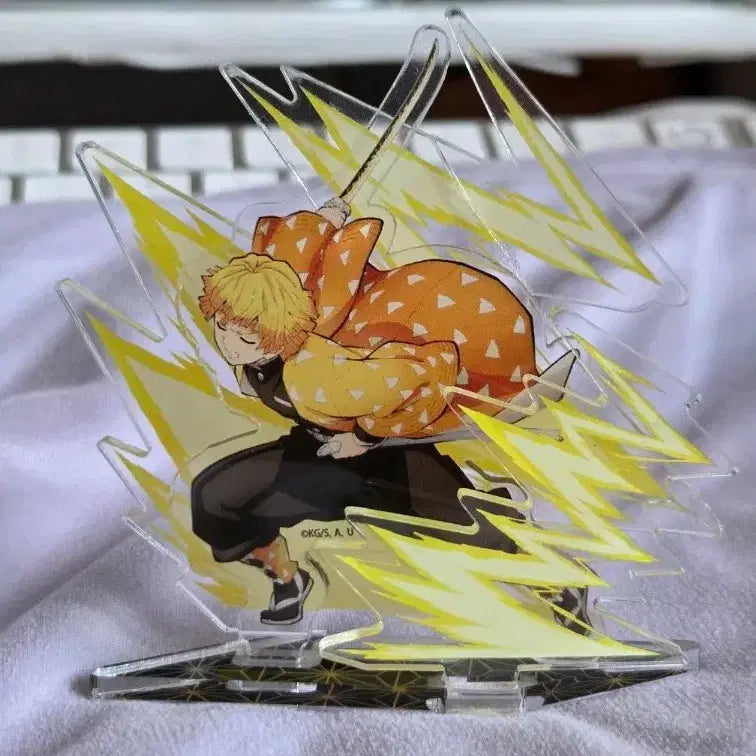 [BUNJANG] Demon Slayer Zenitsu Pop-up Acrylic Stand C98 Comiket Limited / 귀멸의 칼날 C98 코미케 한정 젠이츠 팝업 아크릴 스탠드