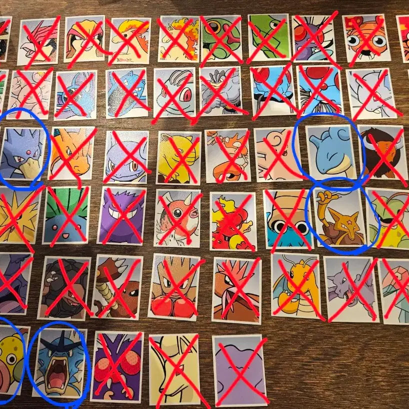[BUNJANG] Pokemon Proof Photo Stickers Series 3 - Various Pokemon / 포켓몬 증명사진 스티커 3탄 라프라스 갸라도스 푸크린 두트리오 골덕 윤겔라 우츠동