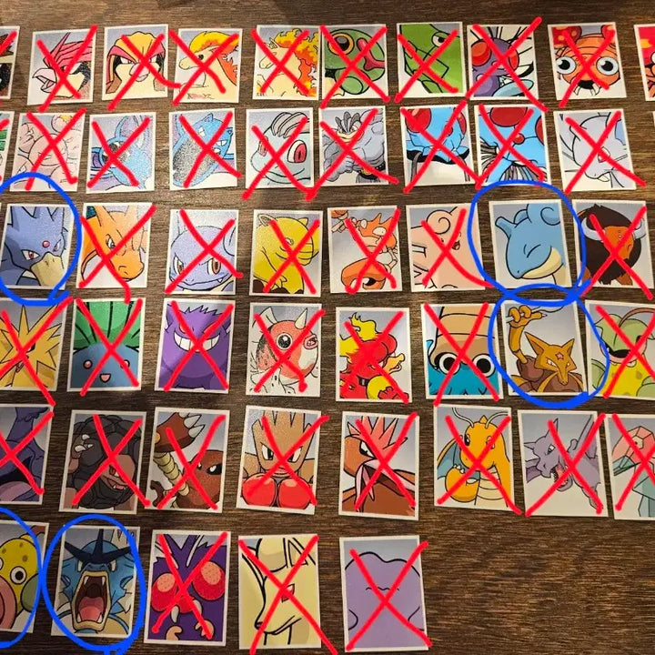 [BUNJANG] Pokemon Proof Photo Stickers Series 3 - Various Pokemon / 포켓몬 증명사진 스티커 3탄 라프라스 갸라도스 푸크린 두트리오 골덕 윤겔라 우츠동