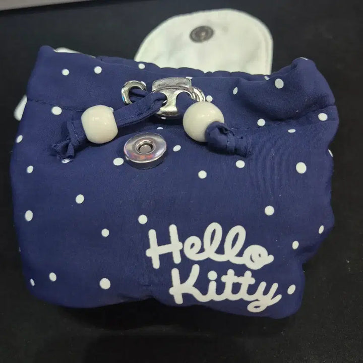 [BUNJANG] Hello Kitty Navy Polka Dot Pouch (New) / 헬로키티 네이비 물방울 파우치(새상품)