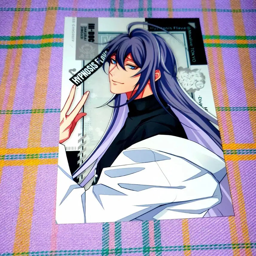 [BUNJANG] Hypnosis Mic Jinushi Jakurai Flava Postcard / 히프마이(힢마) 진구지 쟈쿠라이 플라바 엽서