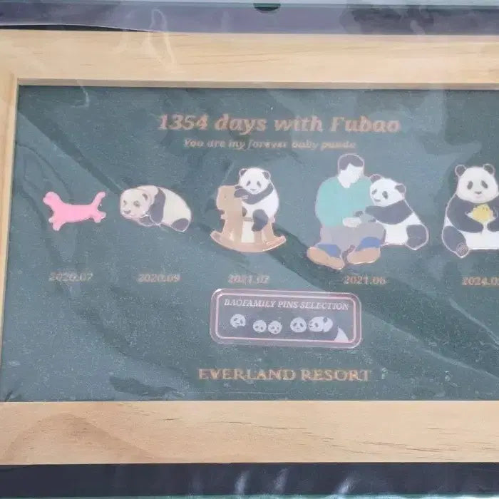[BUNJANG] Fu Bao Commemorative Badge Set (Sealed) / 정가이하))푸바오 기념뱃지세트 미개봉 판매