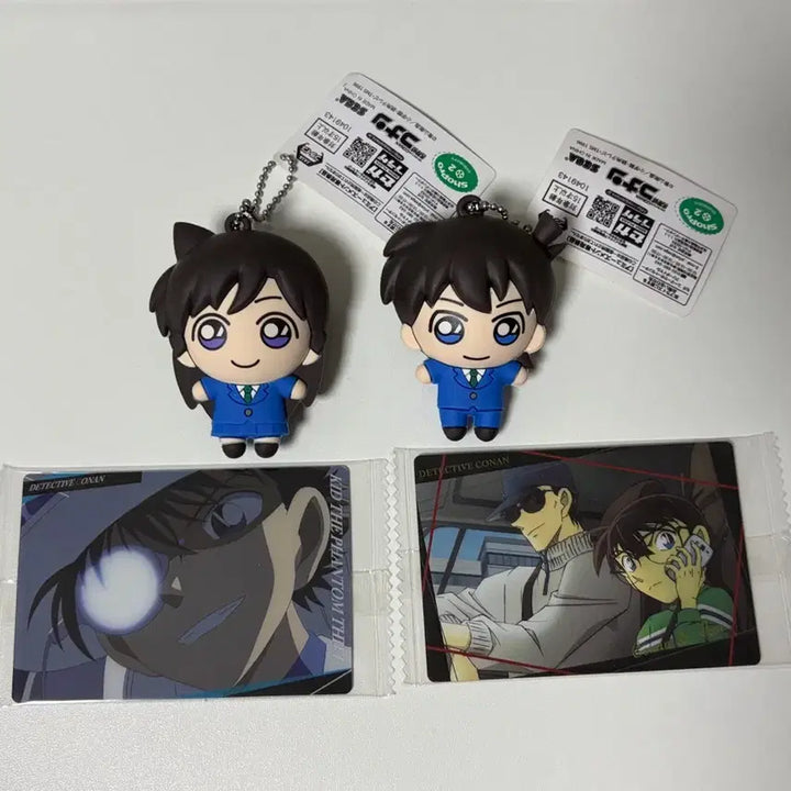 [BUNJANG] Detective Conan Kaito Kid Figure Keyring &amp; Wafer Card Bundle Set (Sealed) / (일괄) 명탐정 코난 피규어 키링 괴도키드 웨하스 카드