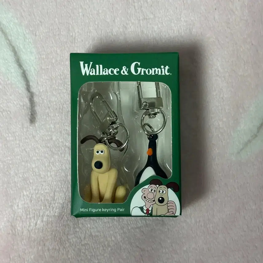 [BUNJANG] Wallace &amp; Gromit Feathers McGraw Mini Figure Couple Keyring Set / 월레스와 그로밋 페더스 맥그로 맥그로우 미니 피규어 커플 키링 세트