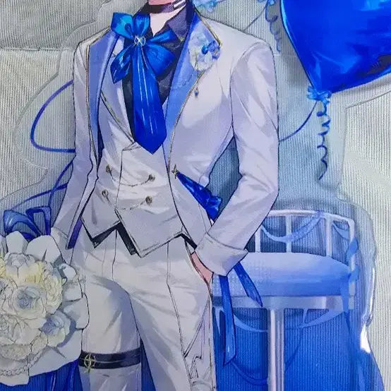 [BUNJANG] Honkai Star Rail Himeko White Day Wedding Acrylic Stand, Photocard, and Badge Bundle Set / 붕괴 스타레일 파이논 화이트데이 웨딩 아크릴 포카 뱃지 일괄