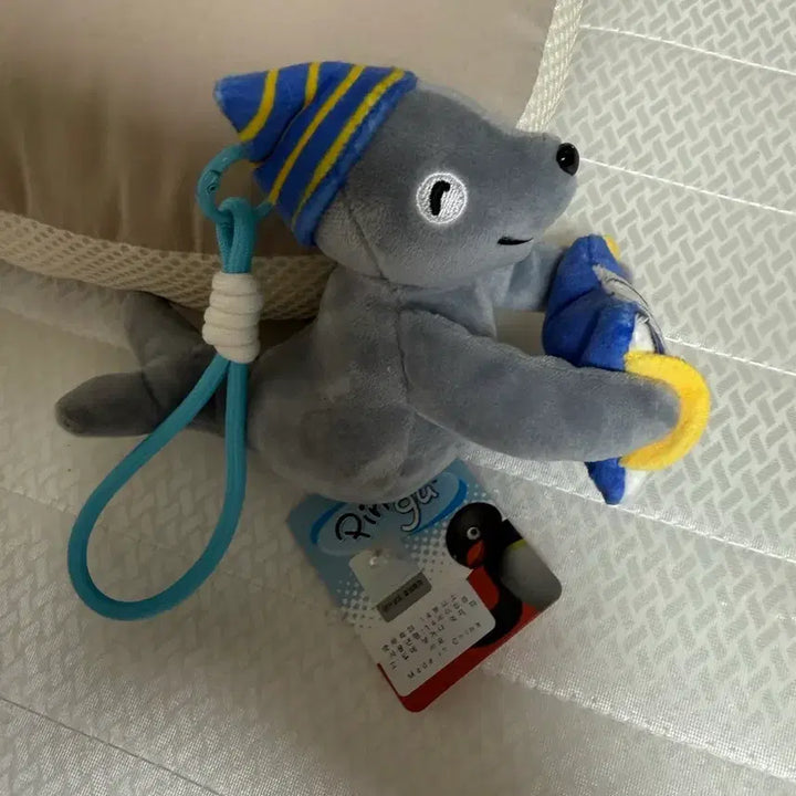 [BUNJANG] Pingu Seal Robbie Accordion Player Plush Keychain New / 핑구 물개 로비 아코디언 악기연주 인형 키링 새상품