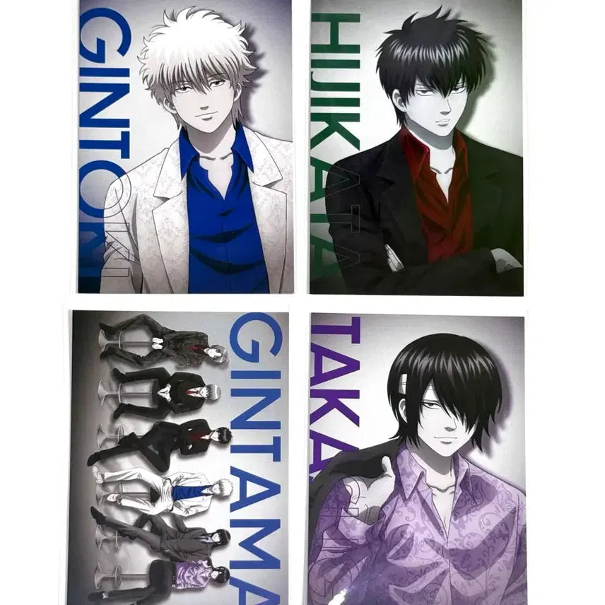 [BUNJANG] Gintama Aniplex Suit Postcard Bundle Set - Gintoki, Hijikata, Takasugi / (일괄) 은혼 애니플렉스 정장 엽서 긴토키 히지카타 타카스기