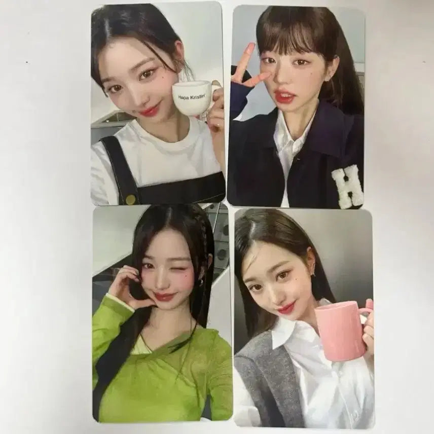 [BUNJANG] Jang Wonyoung Photocard Set (4 pcs) Sealed Hapa Kristin / 장원영 포카 4장 미개봉 새상품 <하파크리스틴 Hapa Kristin>