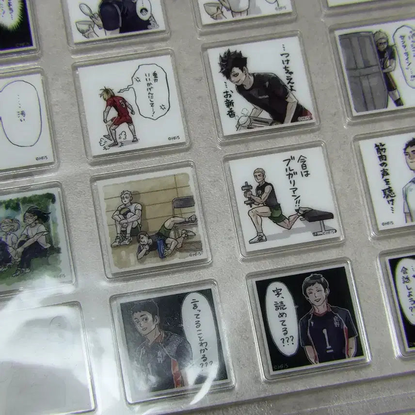 [BUNJANG] Haikyu!! Giga Jump 2022 Acrylic Tile Set &amp; Kita/Kanoka Acrylic Stand / 미개봉) 하이큐 기가점프 2022 응모 아크릴 타일 세트 &amp; 키타 카노카 아크릴