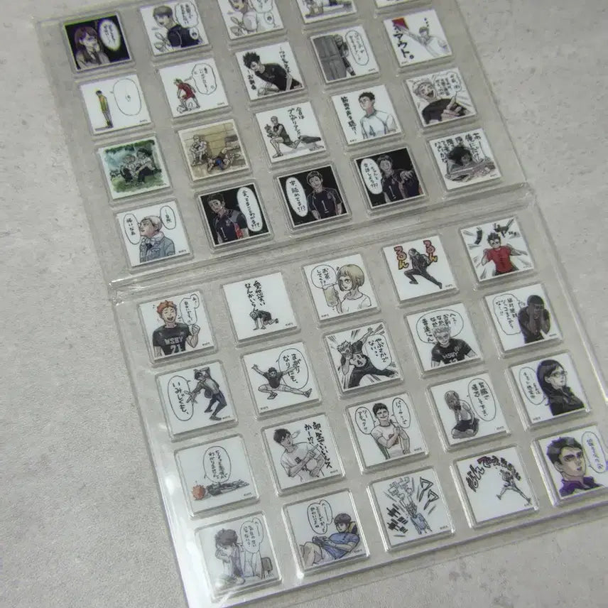 [BUNJANG] Haikyu!! Giga Jump 2022 Acrylic Tile Set &amp; Kita/Kanoka Acrylic Stand / 미개봉) 하이큐 기가점프 2022 응모 아크릴 타일 세트 &amp; 키타 카노카 아크릴