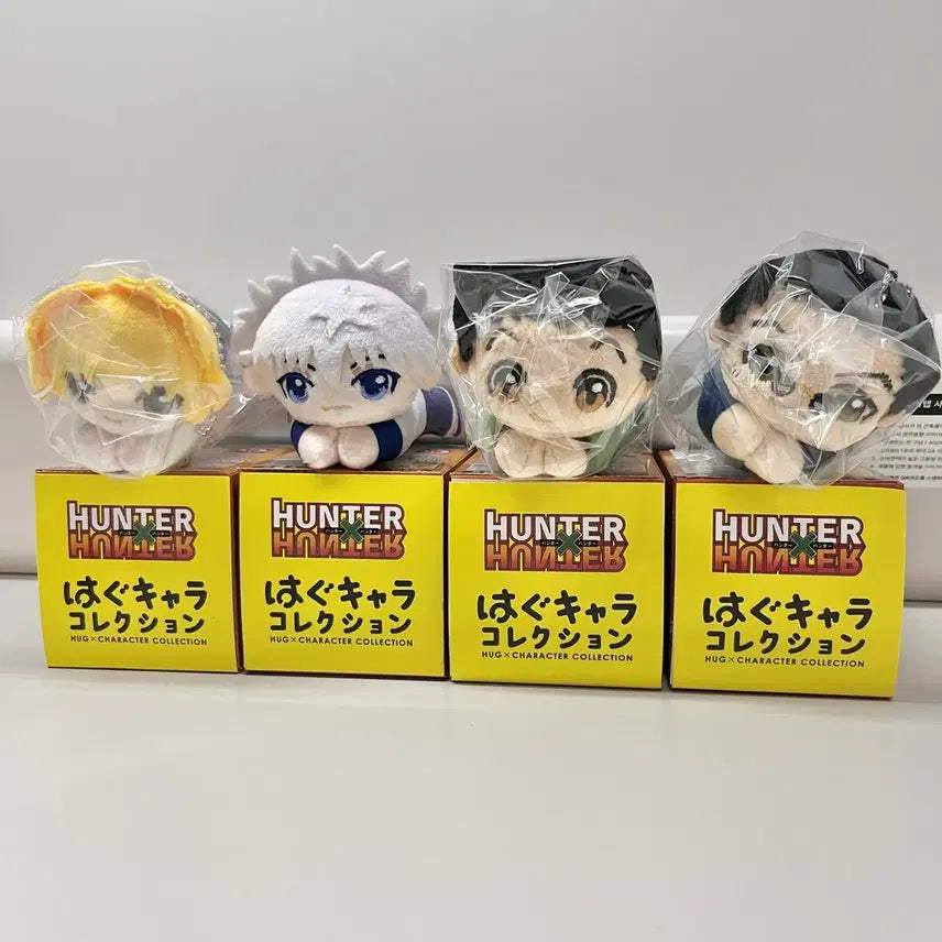 [BUNJANG] Hunter x Hunter Hug Character Set Bundle - Kilua, Gon, Kurapika, Leorio / (4개) 헌터헌터 헌터시험 허그캬라 헌시조 세트 일괄 - 키르아 곤 크라피카 레오리오