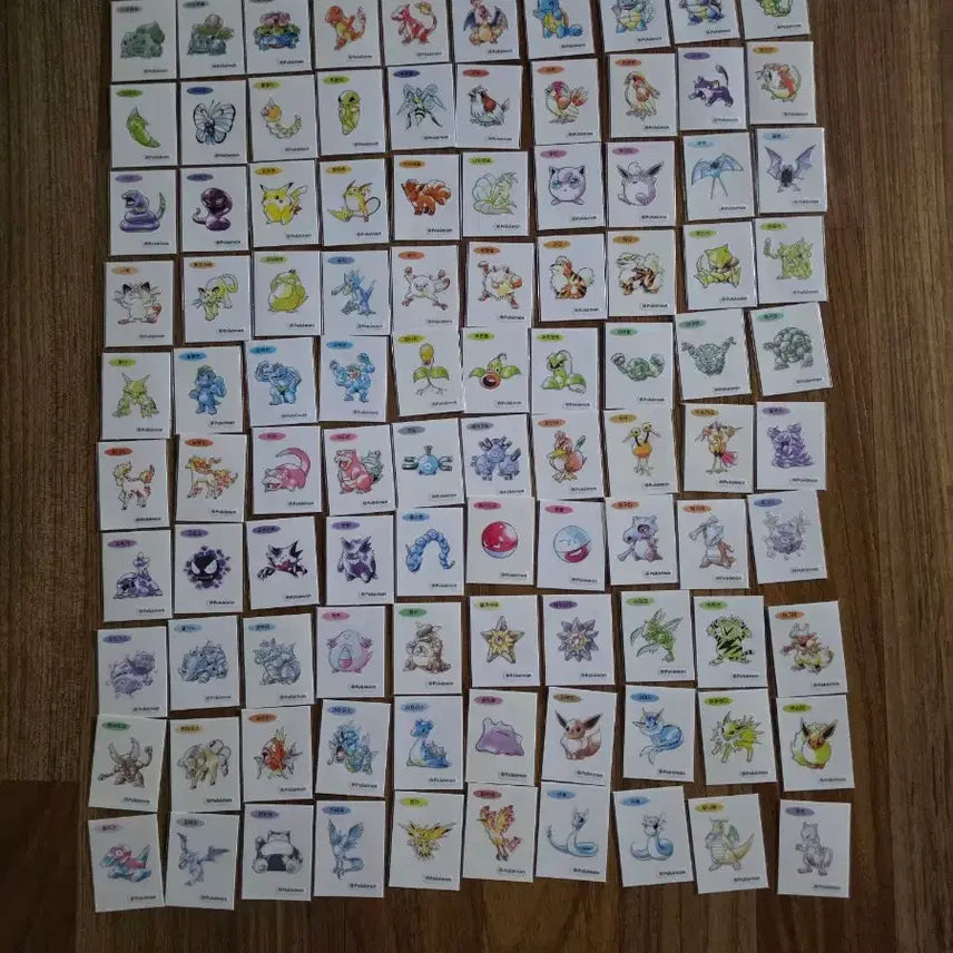 [BUNJANG] Pokemon 30th Anniversary Art Seal &amp; Generation 1-2 Dibujos (275 Types) Bundle Set / 포켓몬 30주년 아트씰 과 1,2세대 275종외 각종  띠부씰 일괄판매합니다