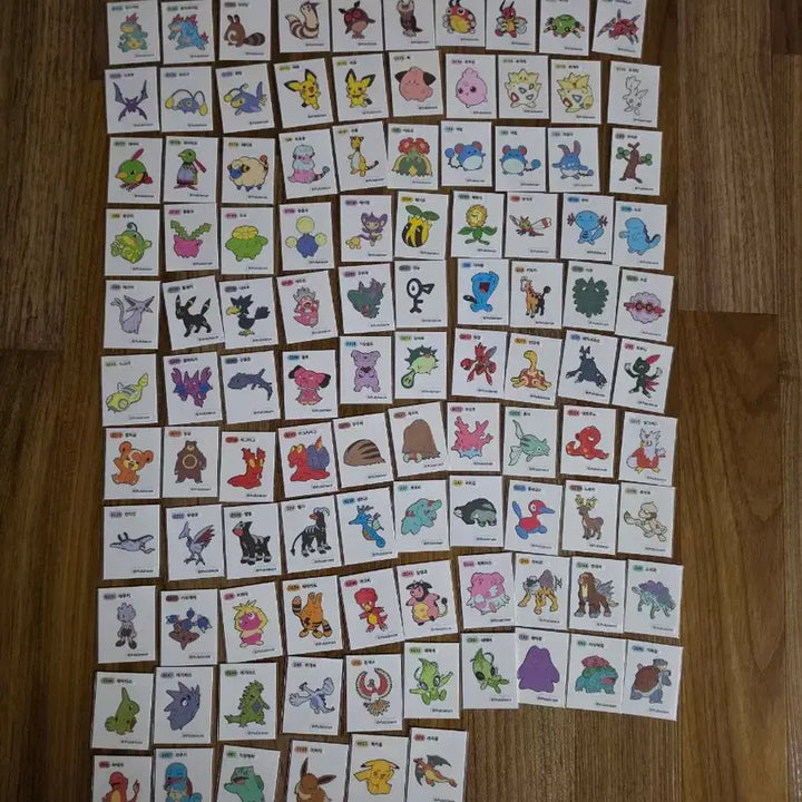 [BUNJANG] Pokemon 30th Anniversary Art Seal &amp; Generation 1-2 Dibujos (275 Types) Bundle Set / 포켓몬 30주년 아트씰 과 1,2세대 275종외 각종  띠부씰 일괄판매합니다