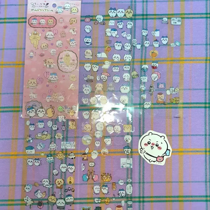 [BUNJANG] Chiikawa Angel/Devil Gold Border Sticker Bundle Set / 치이카와 다이어리 스티커 천사악마 금테 스티커 알괄