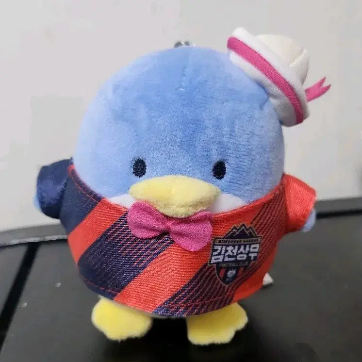[BUNJANG] Sanrio Tuxedo Sam Gimcheon Sangmu K League Plush Keyring / 산리오 턱시도샘 김천상무 K리그 인형 키링