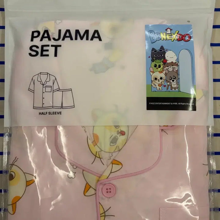 [BUNJANG] SPAO Boynextdoor Sungho Cat Pajama T-shirt L / 미개봉) 스파오 보넥도 쁘넥도 성호 캣삐 반팔 잠옷 파자마 L