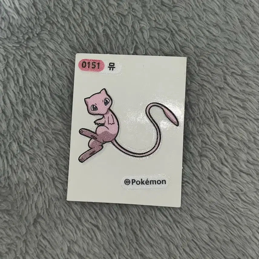 [BUNJANG] Pokemon Mew Tteobuseal Sticker 0151 / 포켓몬 뮤 띠부씰 띠부띠부씰 띠부실 0151