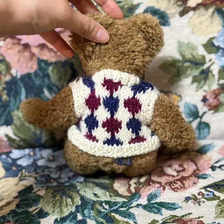 [BUNJANG] Vintage Boyds Bear Knit Vest Stuffed Animal / 빈티지 보이즈베어 니트 조끼 곰인형