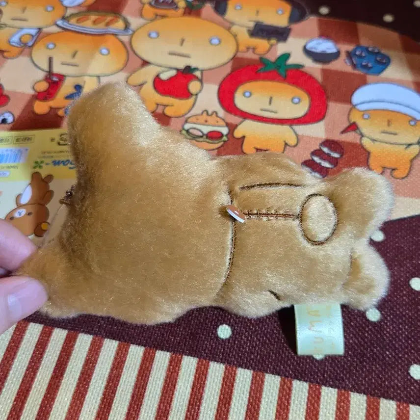 [BUNJANG] San-X Rilakkuma Flat Back-Holding Plush Doll Keychain / 산엑스정품 리락쿠마 부라사게 납작 뒷짐 리락쿠마인형 키링 새상품