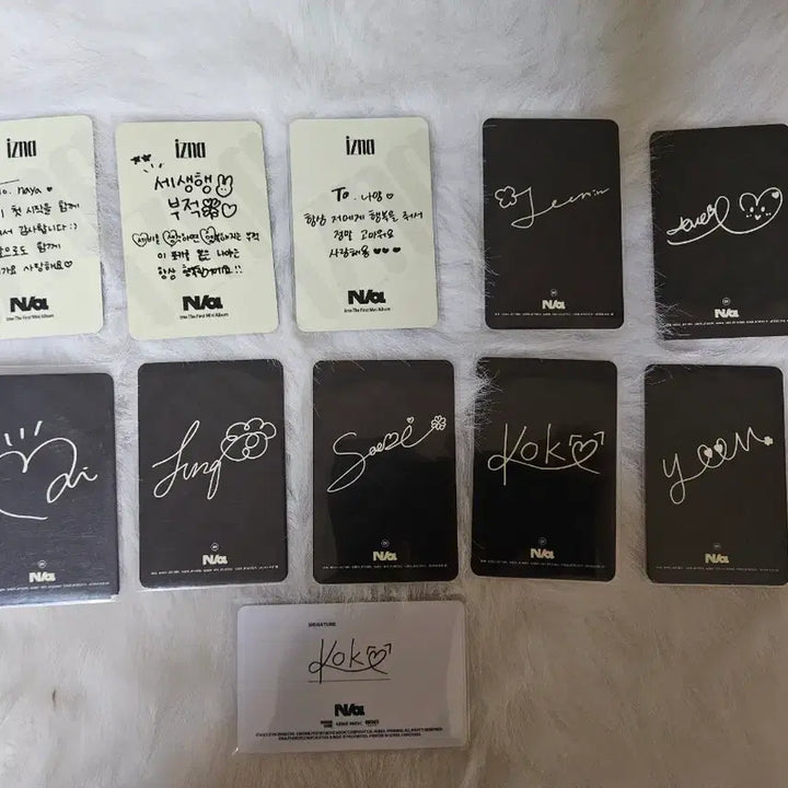 [BUNJANG] Izna Photocard Bundle Set / 탈처)이즈나 포토카드 포카 일괄 양도 마이방지민코코유사랑최정은정세비윤지윤