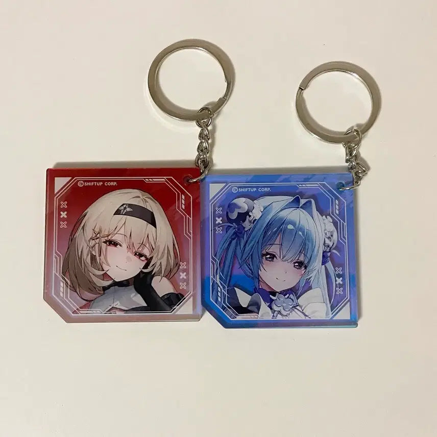[BUNJANG] Niko Gacha Lottery Bundle Pin and Keychain Set / 니케 굿즈 일괄 뱃지 키링 가챠 쿠지