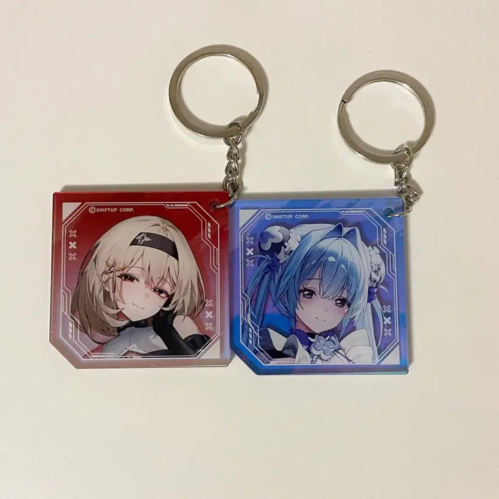 [BUNJANG] Niko Gacha Lottery Bundle Pin and Keychain Set / 니케 굿즈 일괄 뱃지 키링 가챠 쿠지