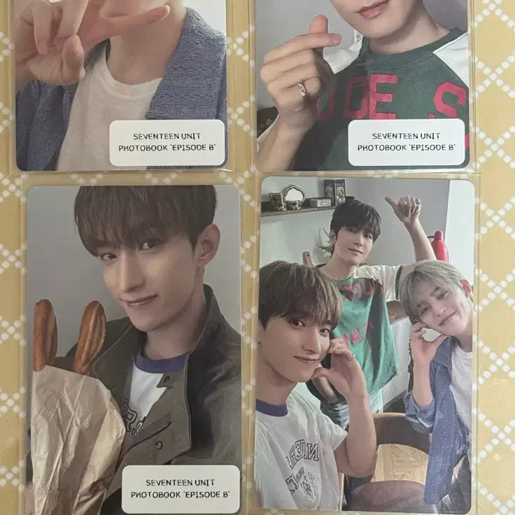 [BUNJANG] SEVENTEEN Unit Photobook Episode B (S.COUPS, Wonwoo, DK) Photocard / 세븐틴 유닛포토북 에피소드 B (에스쿱스,원우,도겸)