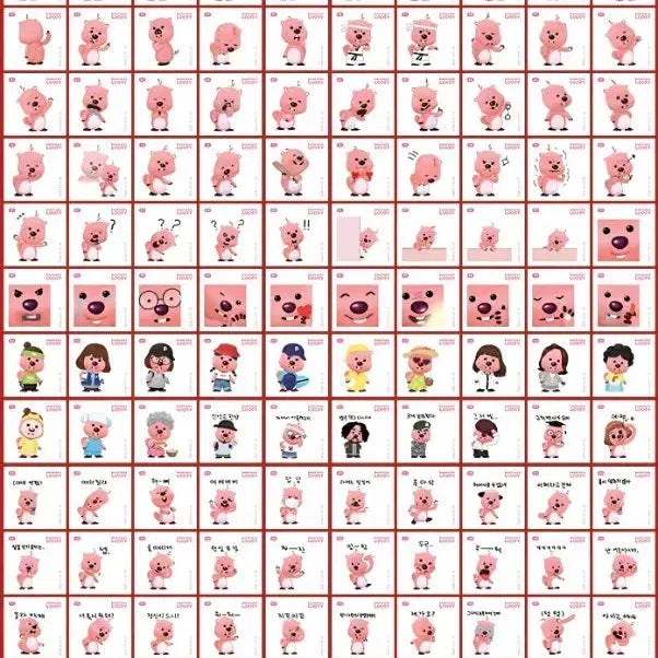 [BUNJANG] Jajangmyun Rupy Sticker Collection Bundle / 잔망루피 띠부씰 일괄판매