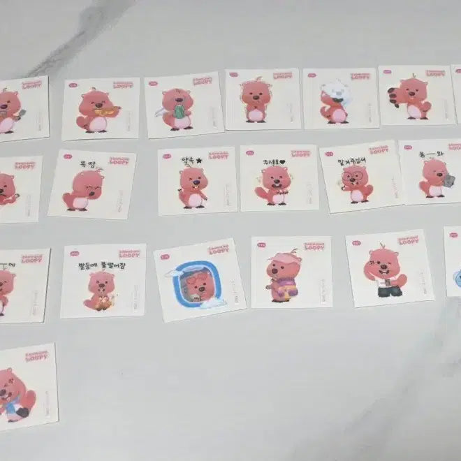 [BUNJANG] Jajangmyun Rupy Sticker Collection Bundle / 잔망루피 띠부씰 일괄판매