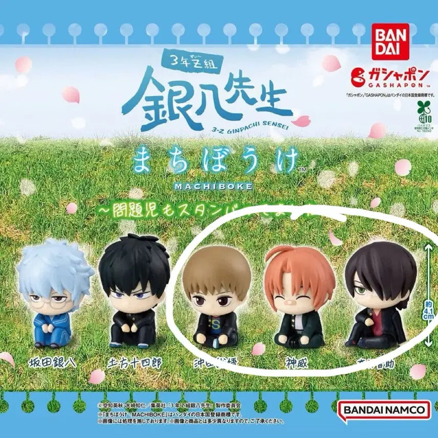 [BUNJANG] Gintama Gachapon Machi Bokke Ginpachi-sensei Set / 은혼 가챠 마치보우케 긴파치 선생님