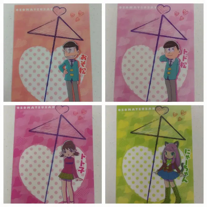 [BUNJANG] Osomatsu-san Mini Clear File Collection - Osomatsu, Todomatsu, Totoko, Nyanchu / 오소마츠상 미니 클리어 파일 컬렉션 오소마츠쵸로마츠토도마츠 토토코 136