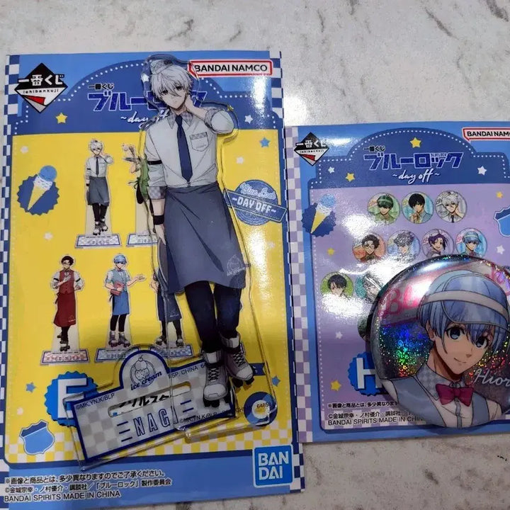 [BUNJANG] Blue Lock Nagi Acrylic Stand &amp; Hiori Badge Bundle Set / 블루록 쿠지 나기 아크릴 스탠드, 히오리 뱃지 일괄 판매합니다
