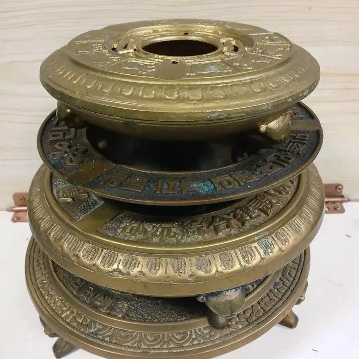 [BUNJANG] Vintage Brass Ashtray Set of 4 / 빈티지 황동 재떨이 4세트