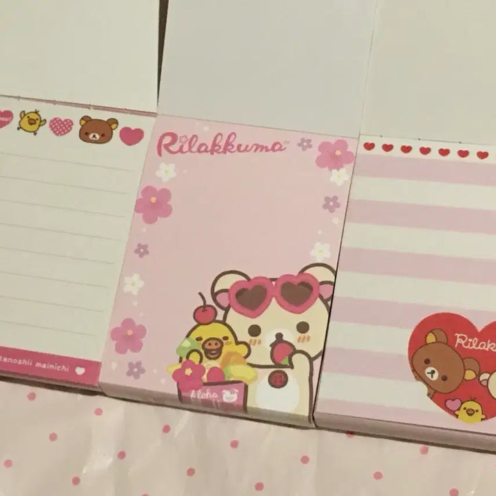 [BUNJANG] Rilakkuma Memo Pad Set / 고전 문구 리락쿠마 메모지 메모패드