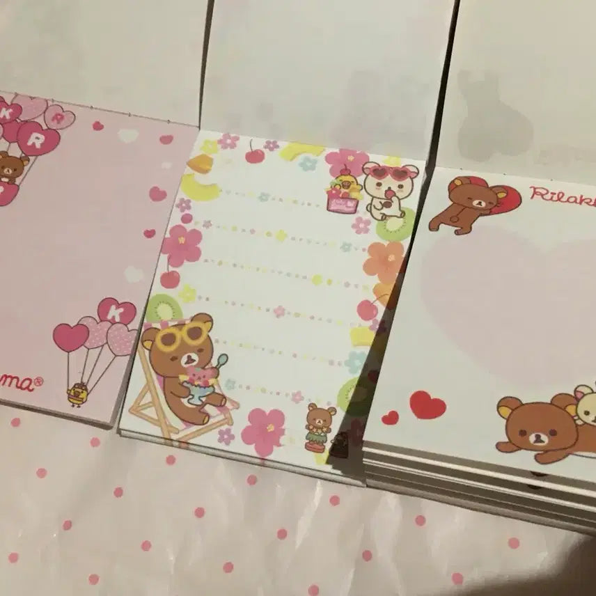 [BUNJANG] Rilakkuma Memo Pad Set / 고전 문구 리락쿠마 메모지 메모패드